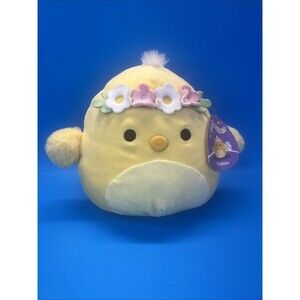 Squishmallows Triston Chicken Chick Flowers 11" Easter Spring Plush Toy